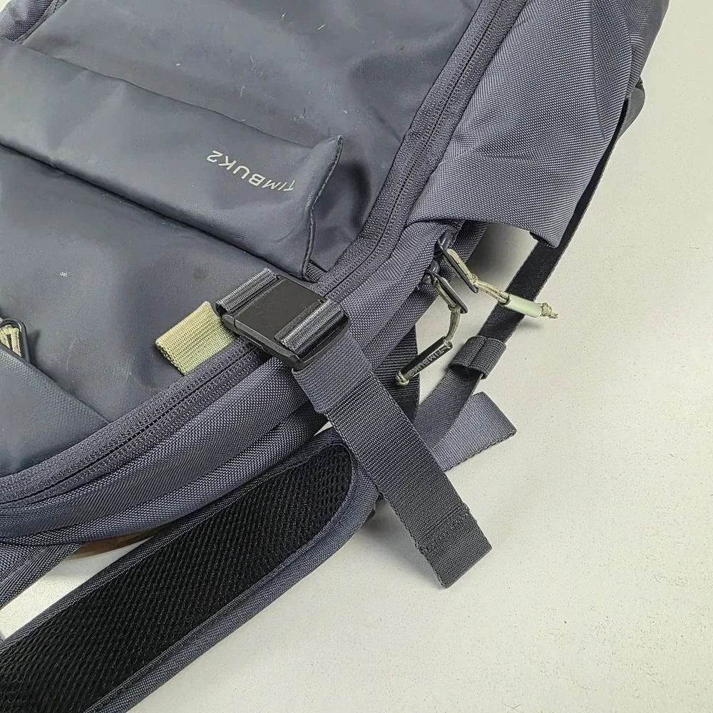 Timbuk2 Backpack Gray 21 Inch Laptop Bag Travel Daypack Men Nylon Commuter